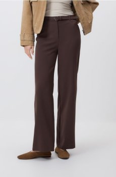 Reserved - Штани з ременем - темно коричневий - 907HU-89X