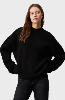 Женский черный свитер TEXTURED LOOSE Черный L Calvin Klein Jeans J20J224636