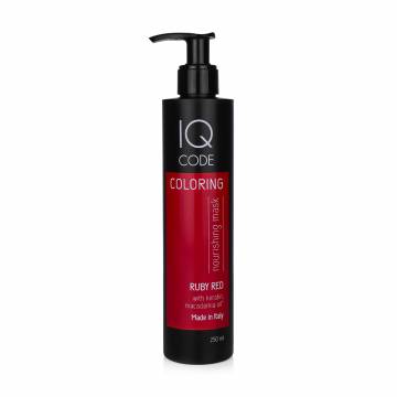 Тонирующая маска для волос IQ code Color Mask Рубиново-красный (Ruby Red), 250 мл Тонирующая маска для волос IQ code Color Mask Рубиново-красный (Ruby Red), 250 мл