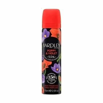 Парфюмированный дезодорант-спрей Yardley Poppy & Violet женский, 75 мл Парфюмированный дезодорант-спрей Yardley Poppy & Violet женский, 75 мл