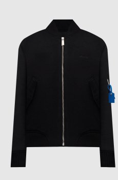 Черный бомбер из кашемира