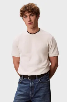 Мужская белая футболка TIPPED Белый S Calvin Klein LV04LF215G