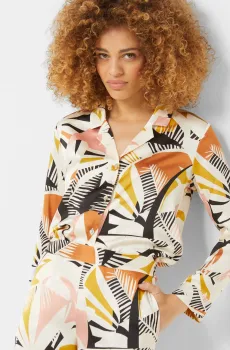 Женская рубашка с узором SYSTA Разноцветный M Etam 6540928