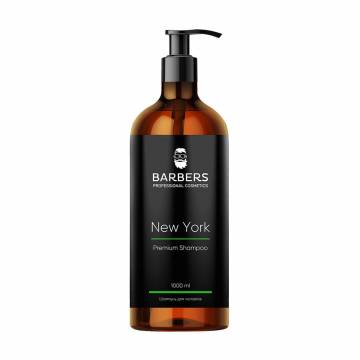 Мужской тонизирующий шампунь для волос Barbers New York Premium Shampoo, 1 л Мужской тонизирующий шампунь для волос Barbers New York Premium Shampoo, 1 л