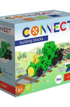 Детский конструктор Trefl Connect Локомотив, от 4 лет, 45 деталей (62044)