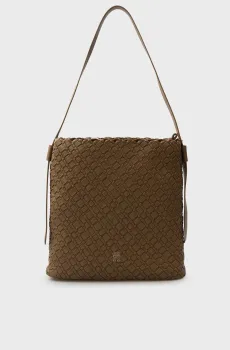 Женская коричневая сумка BRAIDED Коричневый ONESIZE Tommy Hilfiger AW0AW18161