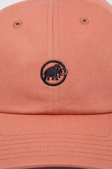 Кепка Mammut цвет красный однотонная