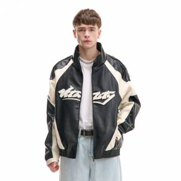 Cropp - Куртка зі штучної шкіри - чорний Cropp - Куртка зі штучної шкіри - чорний