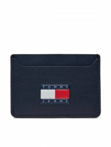 Tommy Jeans Чохол для кредиток Tjm Heritage Leather Cc Holder AM0AM12085 Cиній Tommy Jeans Чохол для кредиток Tjm Heritage Leather Cc Holder AM0AM12085 Cиній