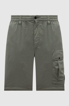 Зеленые шорты с логотип патч