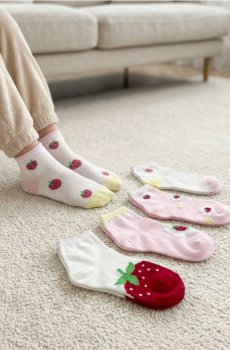 Шкарпетки з високим вмістом бавовни, 5 пари - різнобарвний