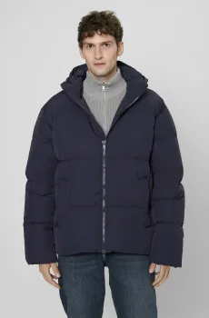 Мужской темно-синий пуховик Синий L PRPY PMOUTSKF0021