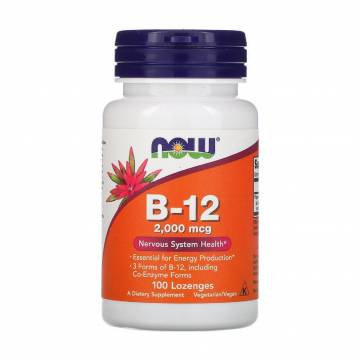 Витамин B-12 NOW foods Vitamin B-12 2000 мкг, 100 леденцов Витамин B-12 NOW foods Vitamin B-12 2000 мкг, 100 леденцов