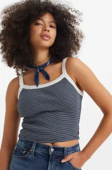 Женская темно-синяя майка в полоску Синий M Levi’s® A7420;0006