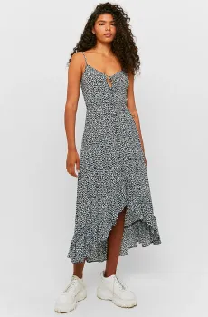 Женский темно-синий сарафан с узором Синий XS Tally Weijl SDRVIPADDY4