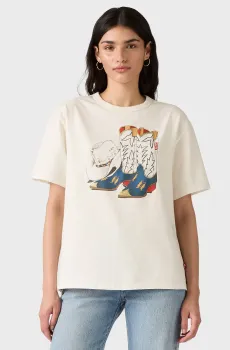 Женская белая футболка Белый S Levi’s® 001MX;0007