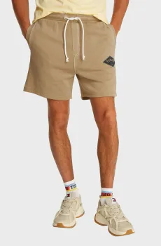 Мужские бежевые шорты REG VARSITY GRAPHICS Бежевый L Tommy Jeans DM0DM20936