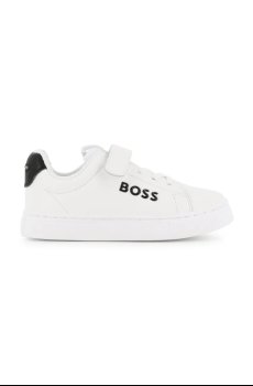 Детские кожаные кроссовки BOSS