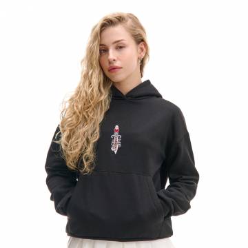 Cropp - червона толстовка - чорний Cropp - червона толстовка - чорний
