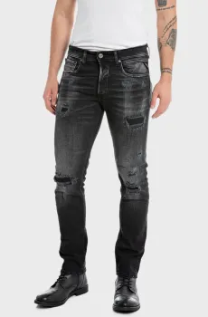 Мужские черные джинсы GROVER Черный 36-34 Replay MA972I.000.613 56R