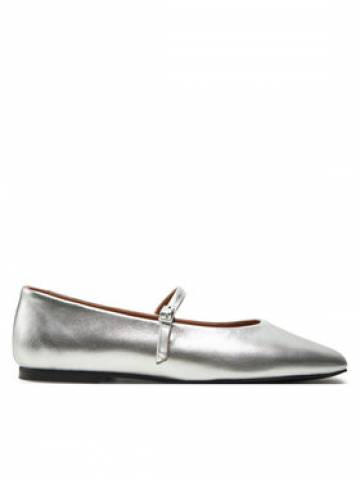 Calvin Klein Балетки Mary Jane Ballerina - Met HW0HW02269 Срібний Calvin Klein Балетки Mary Jane Ballerina - Met HW0HW02269 Срібний