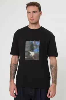 Мужская черная футболка HUGO x apoh Черный L HUGO 50545995;001