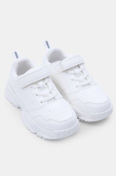 Кросівки зі штучної шкіри - білий