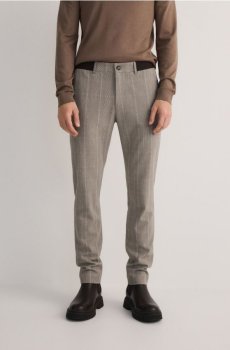 Reserved - Картаті штани-чиноси - бежевий - 640DR-08P