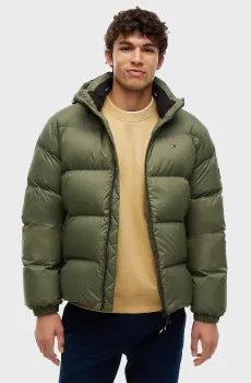 Мужской оливковый пуховик ESSENTIAL DOWN Оливковый XL Tommy Jeans DM0DM19786