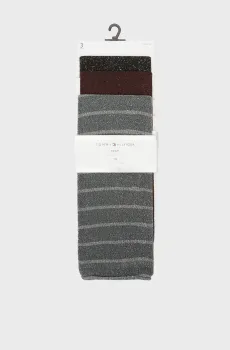Женские носки (3 пары) GLITTER GIFTING Разноцветный ONESIZE Tommy Hilfiger 701230198