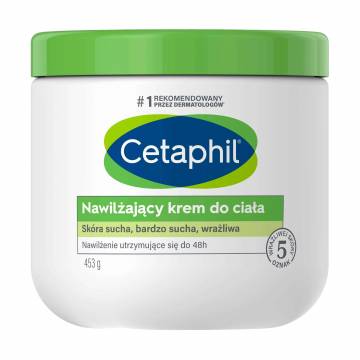 Увлажняющий крем для сухой и чувствительной кожи тела Cetaphil Moisturizing Cream, 453 г Увлажняющий крем для сухой и чувствительной кожи тела Cetaphil Moisturizing Cream, 453 г