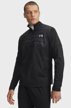 Мужская черная спортивная кофта UA Armour Flc Pro Utility QZ Черный M Under Armour 6005688-001
