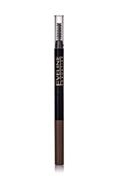 Карандаш для бровей Eveline Cosmetics Brow Styler 3 в 1 многофункциональный, 01 Medium Brown, 1.2 г