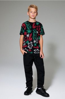 Утеплені штани джогери з флісовою підкладкою - чорний