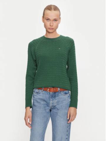 Tommy Hilfiger Светр WW0WW41142 Зелений Regular Fit Tommy Hilfiger Светр WW0WW41142 Зелений Regular Fit