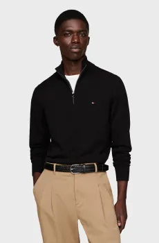 Мужская черная кофта Черный S Tommy Hilfiger MW0MW28049