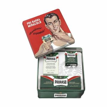 Винтажный набор Proraso Gino для мужчин (крем для бритья, 150 мл + бальзам после бритья, 100 мл + крем до бритья, 100 мл) Винтажный набор Proraso Gino для мужчин (крем для бритья, 150 мл + бальзам после бритья, 100 мл + крем до бритья, 100 мл)