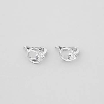 Серебряные серьги Minimal 9520334б/E7223 Серебряные серьги Minimal 9520334б/E7223