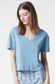 Женский голубой топ MAGLA Голубой S Etam 6534579