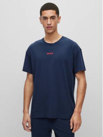 Hugo Футболка Linked 50493057 Cиній Relaxed Fit Hugo Футболка Linked 50493057 Cиній Relaxed Fit