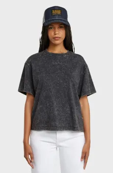 Женская темно-серая футболка Washed Серый S G-Star RAW D26241,2653