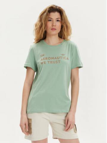 Aeronautica Militare Футболка 241TS2233DJ510 Зелений Regular Fit Aeronautica Militare Футболка 241TS2233DJ510 Зелений Regular Fit