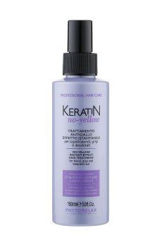 Антижелтая маска-спрей Phytorelax Laboratories Keratin No-Yellow Instant Effect Hair Treatment для светлых волос, 150 мл