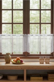 Кавова Шторка 2 Упаковки - білий