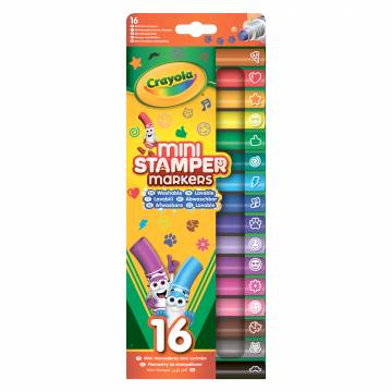 Набір міні-фломастерів Crayola зі штампами (58-8741) Набір міні-фломастерів Crayola зі штампами (58-8741)