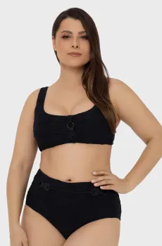 Женский черный лиф от купальника Черный 38E MARC&ANDRE L2508-YP-682