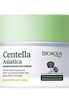 Питательный восстанавливающий крем для лица Bioaqua Centella Asiatica Nourish Repair Face Cream с азиатской центеллой, 50 г