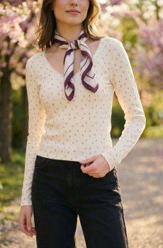 Бавовняна блузка - різнобарвний