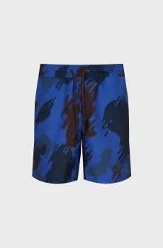 Мужские темно-синие плавательные шорты с узором Синий XL G-Star RAW D26205,C331