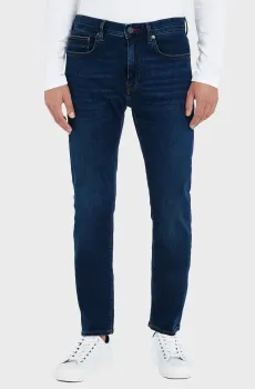 Мужские темно-синие джинсы SLIM BLEECKER PSTR JAVA INDIGO Синий 32-32 Tommy Hilfiger MW0MW26537